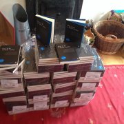 Books in our house! Oh god. Where will I sit? Please help. Please buy them And I know begging isn't dignified. But that's what it's come to. Help.